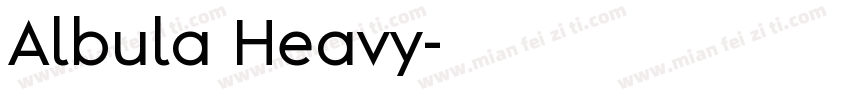 Albula Heavy字体转换